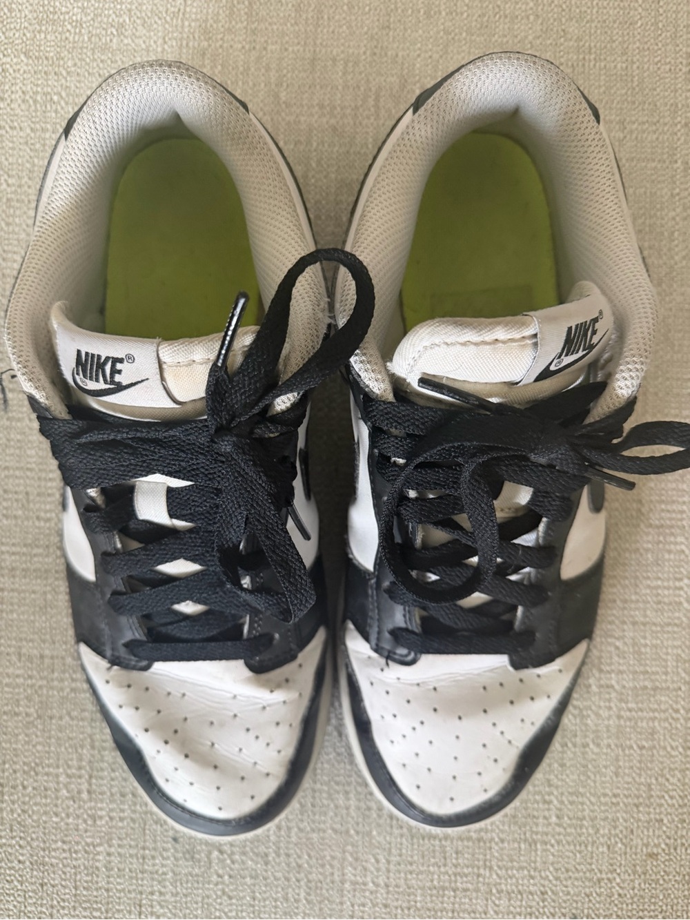 Nike Low Dunk Retro Panda Black and White W9 - Picture 2 of 8